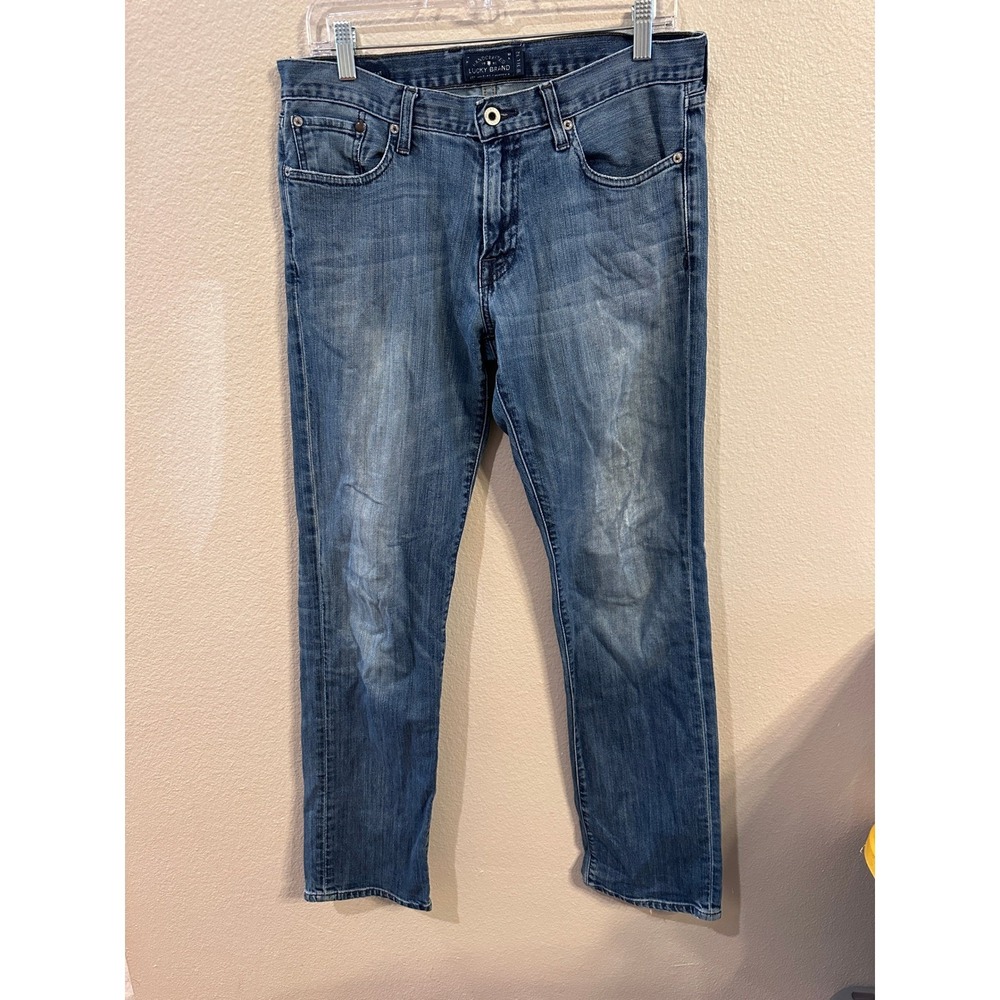 Lucky Brand 221 Original Straight Leg Jeans Mens W31 L32 Blue Denim‎